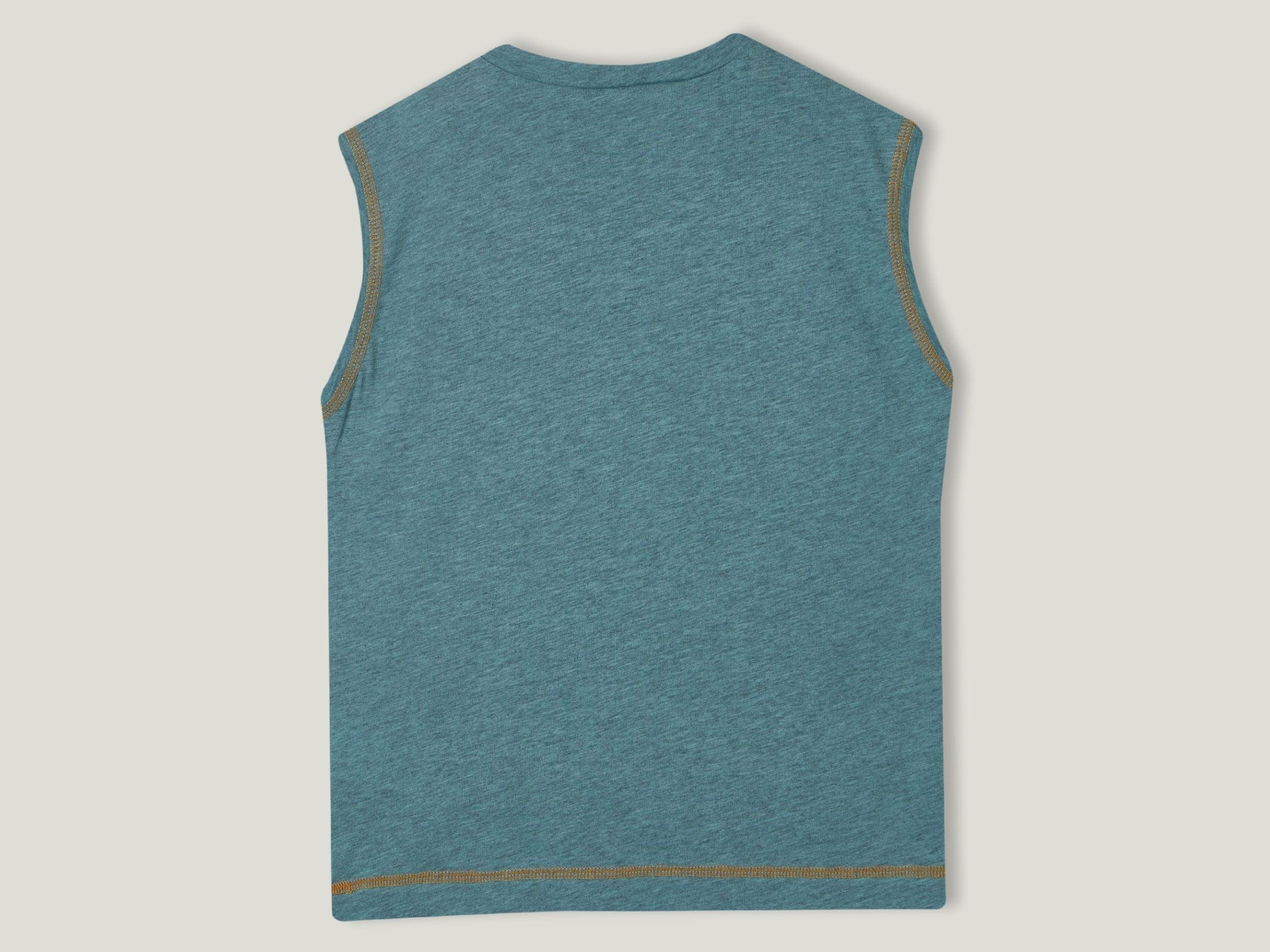 Marl tank top with slogan
