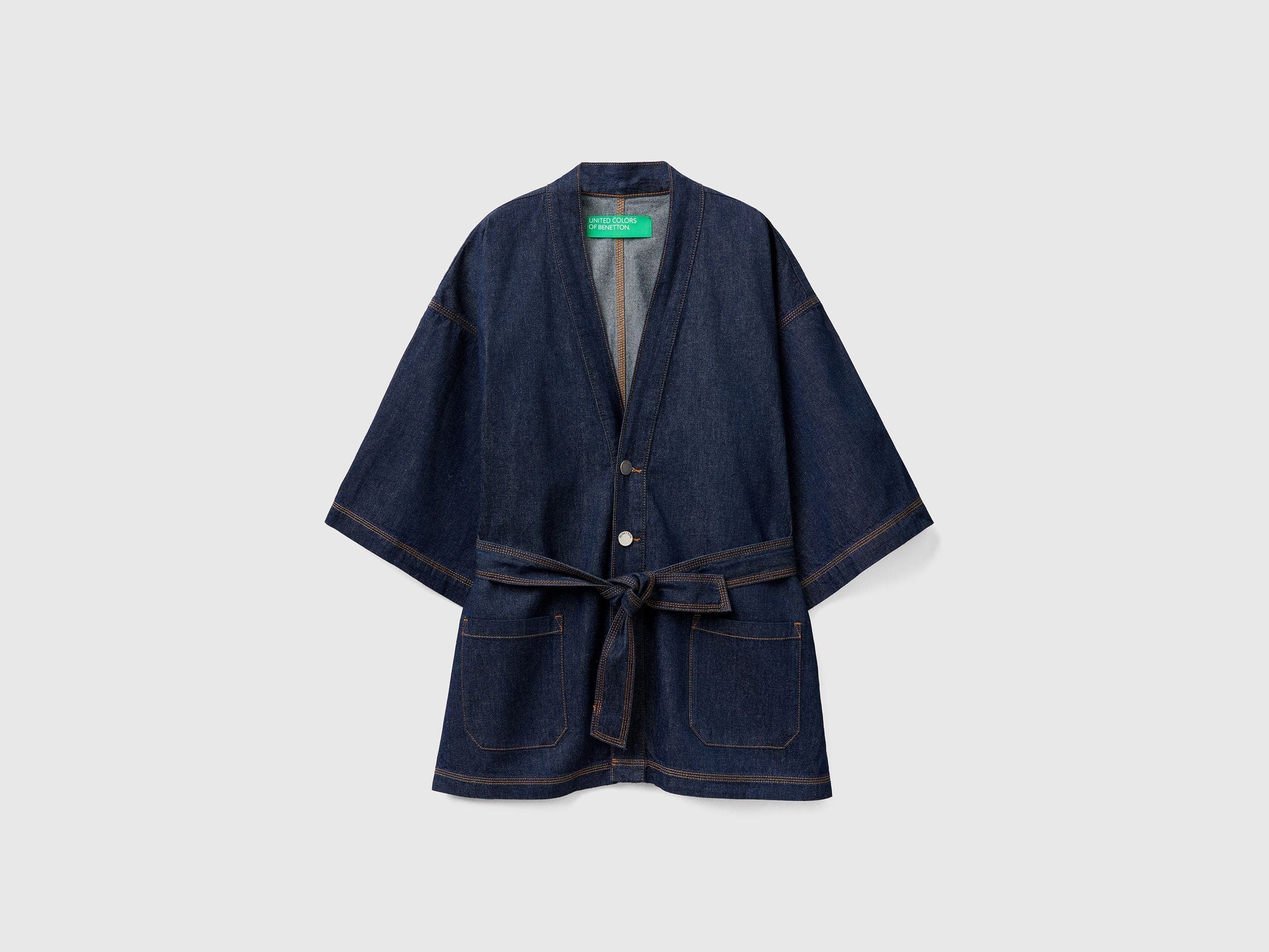 Chambray kimono jacket