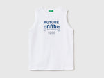 Tank top with text print