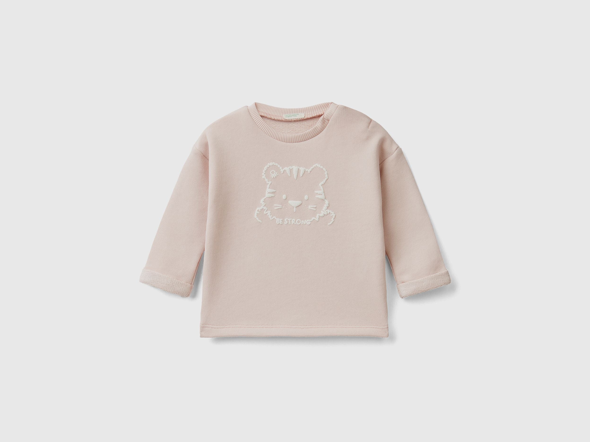 Soft sweatshirt in organic cotton with print