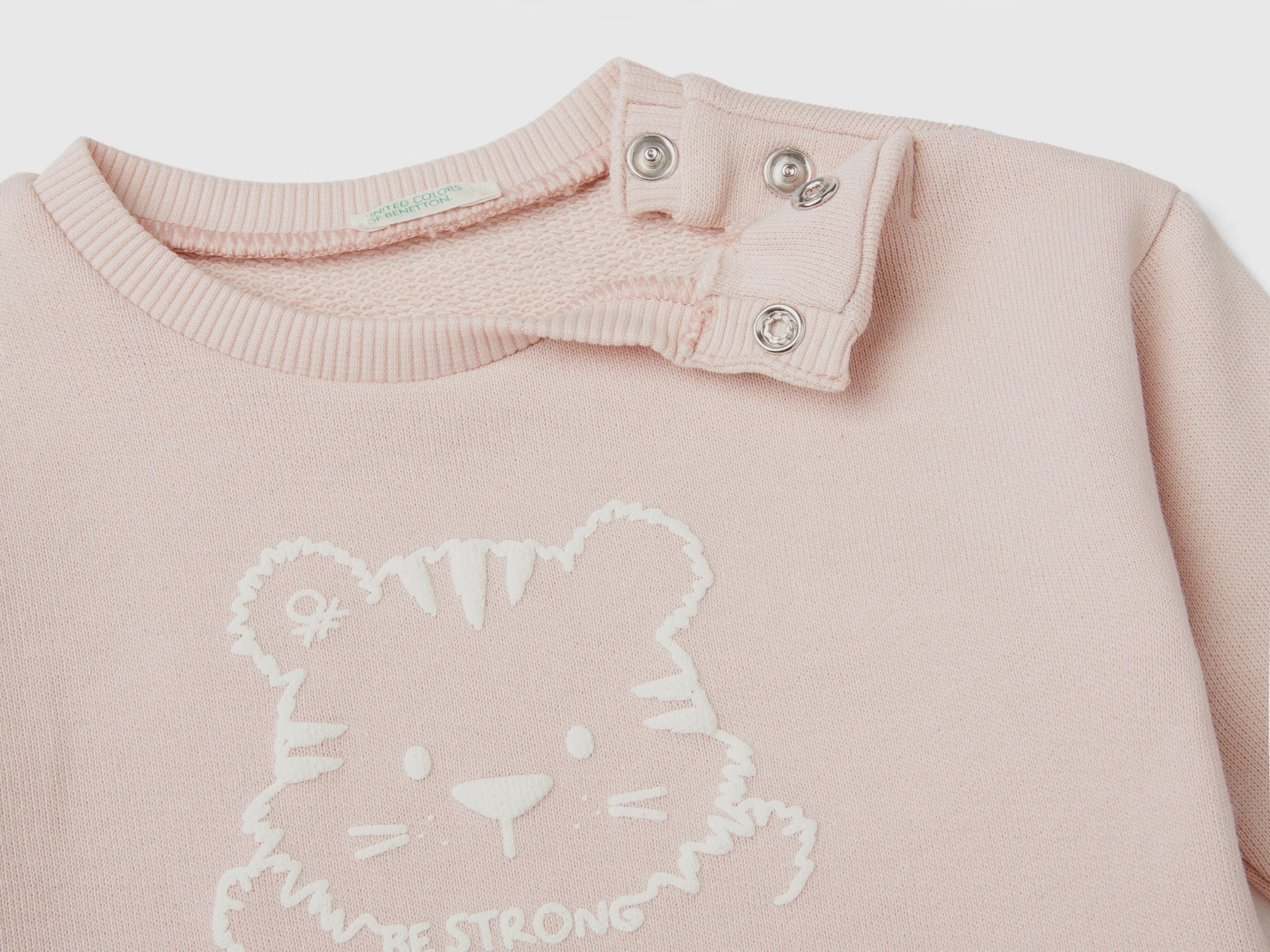 Soft sweatshirt in organic cotton with print