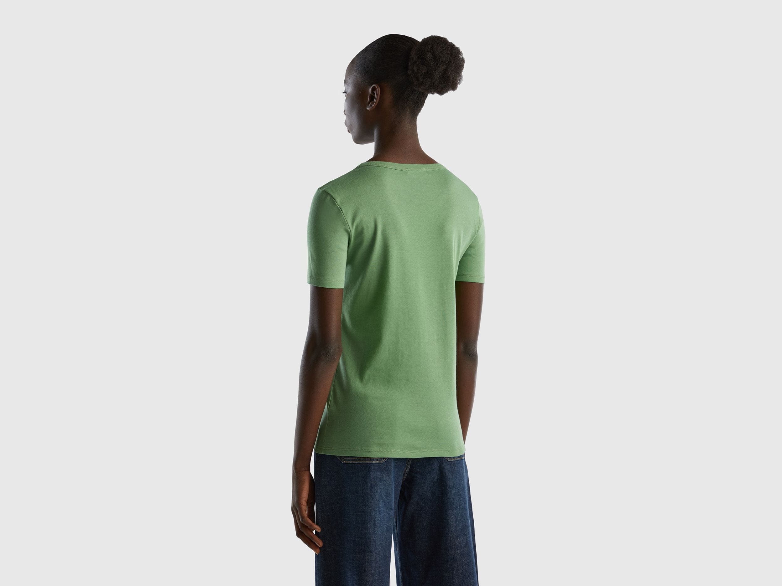 Long fiber cotton t-shirt