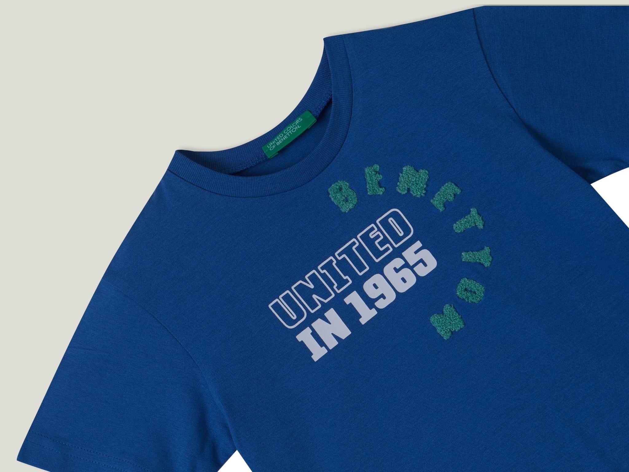 T-shirt with print and embroidery