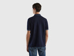 Short sleeve stretch cotton polo