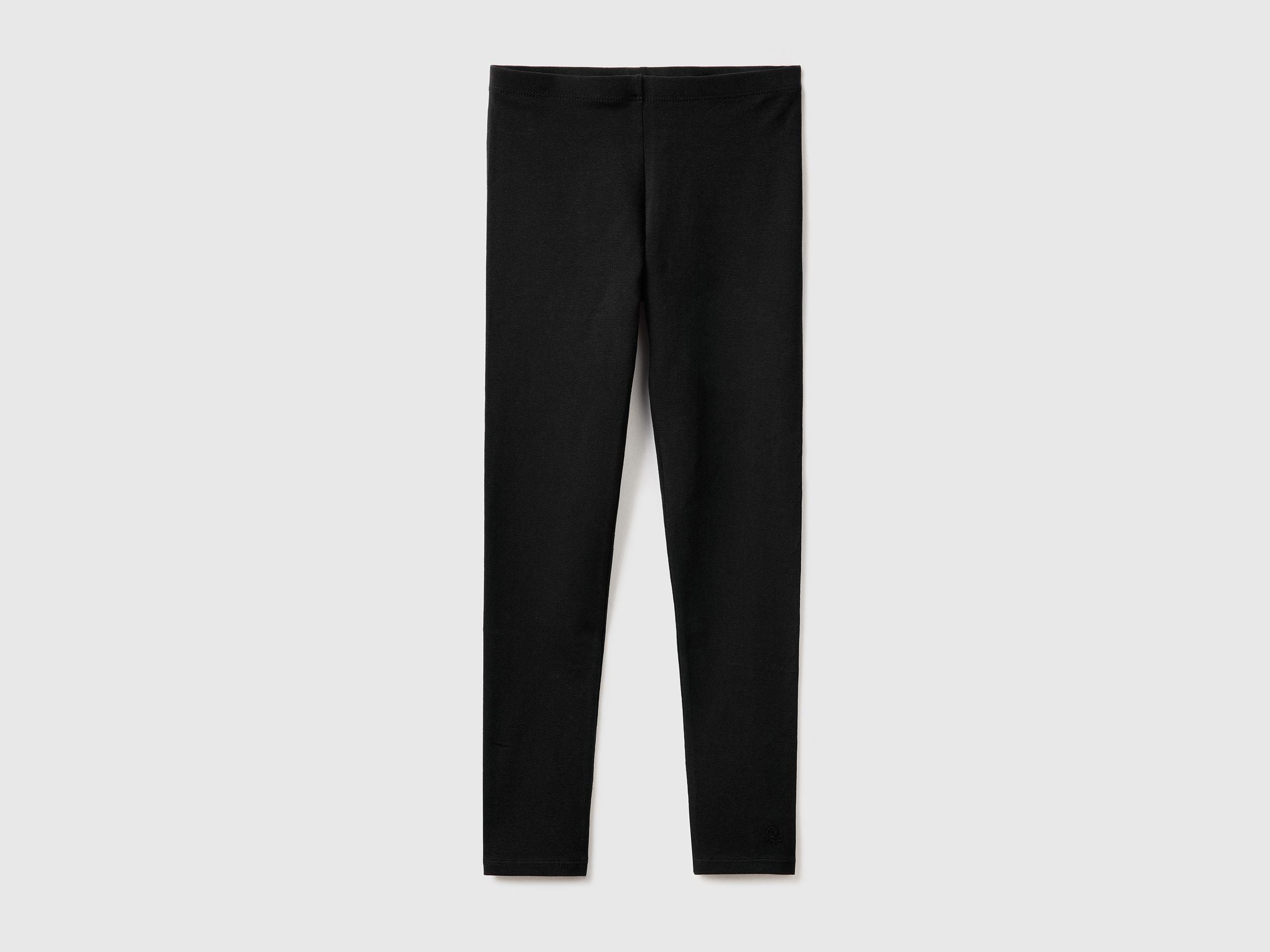 Leggings in stretch cotton with logo