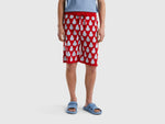 Bermudas with fruit pattern