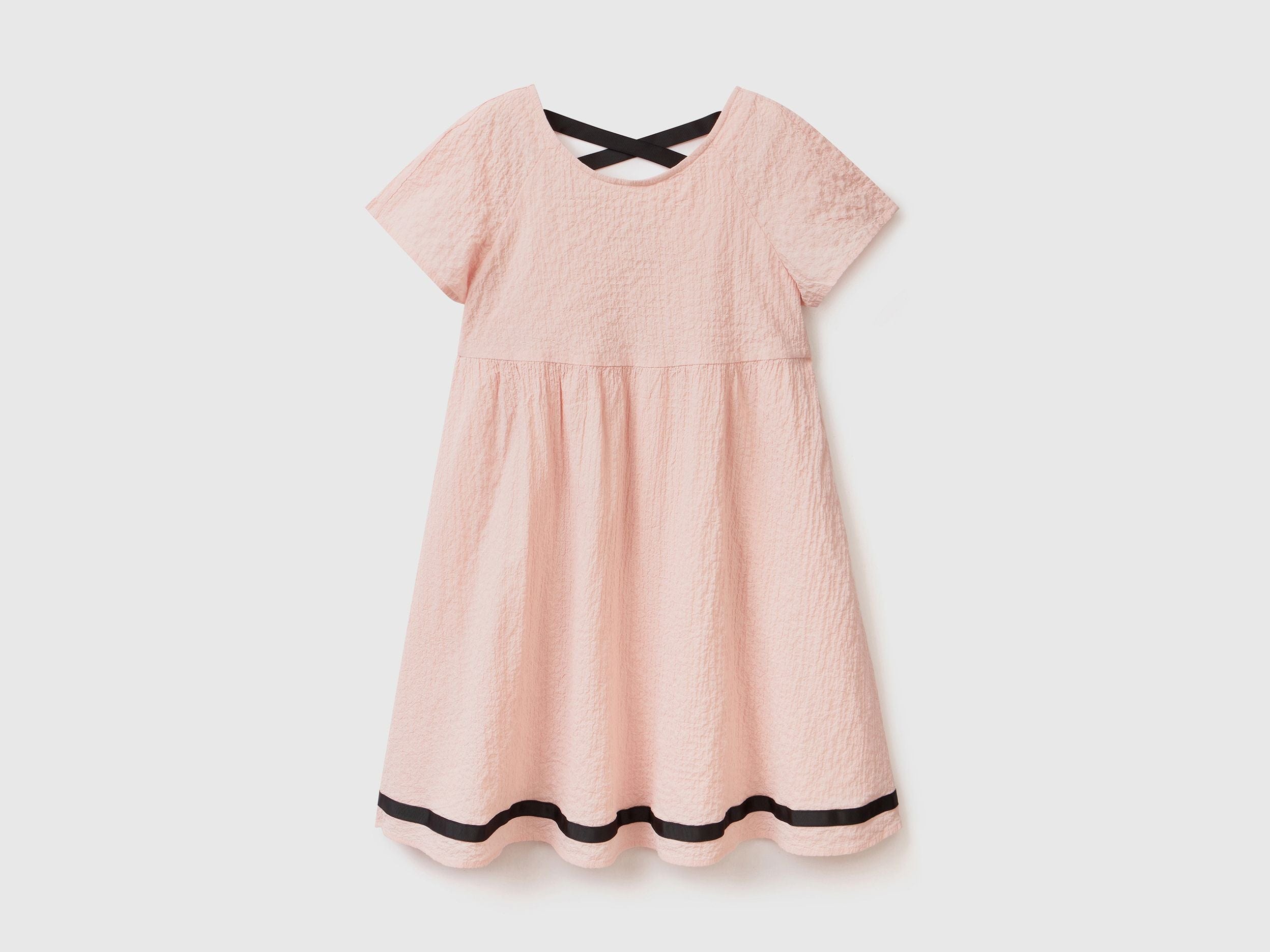 Short dress in stretch cotton