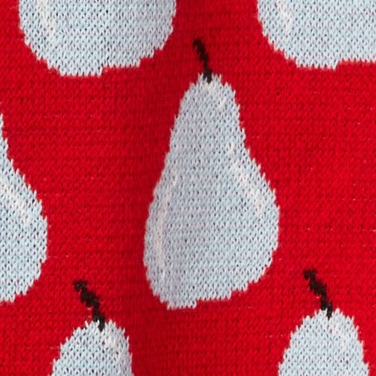 Cardigan with fruit pattern