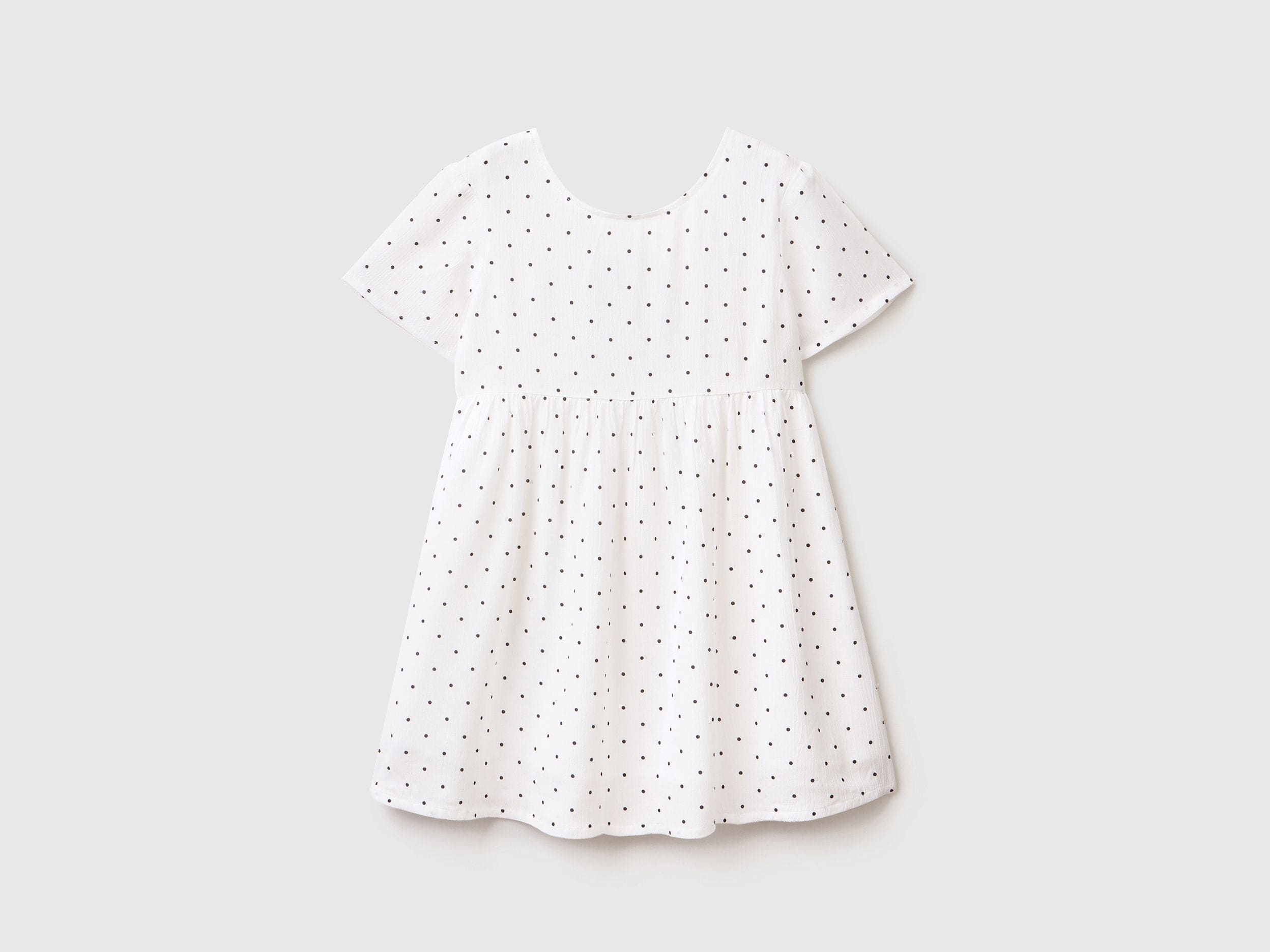 Polka dot dress in sustainable viscose