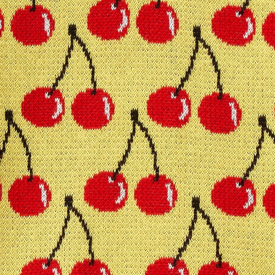 Vest with fruit pattern
