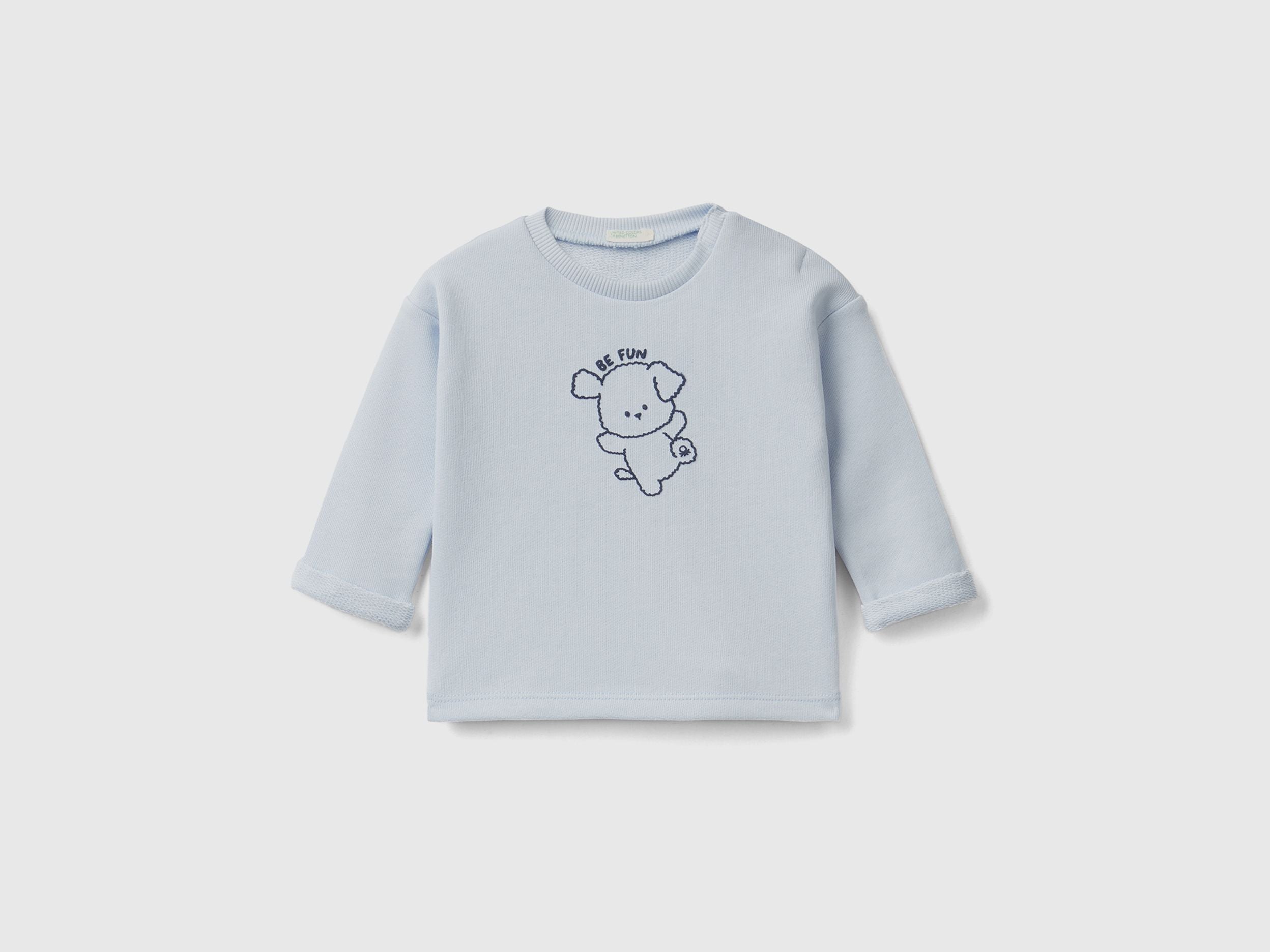 Soft sweatshirt in organic cotton with print