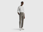 Slim fit cotton chinos