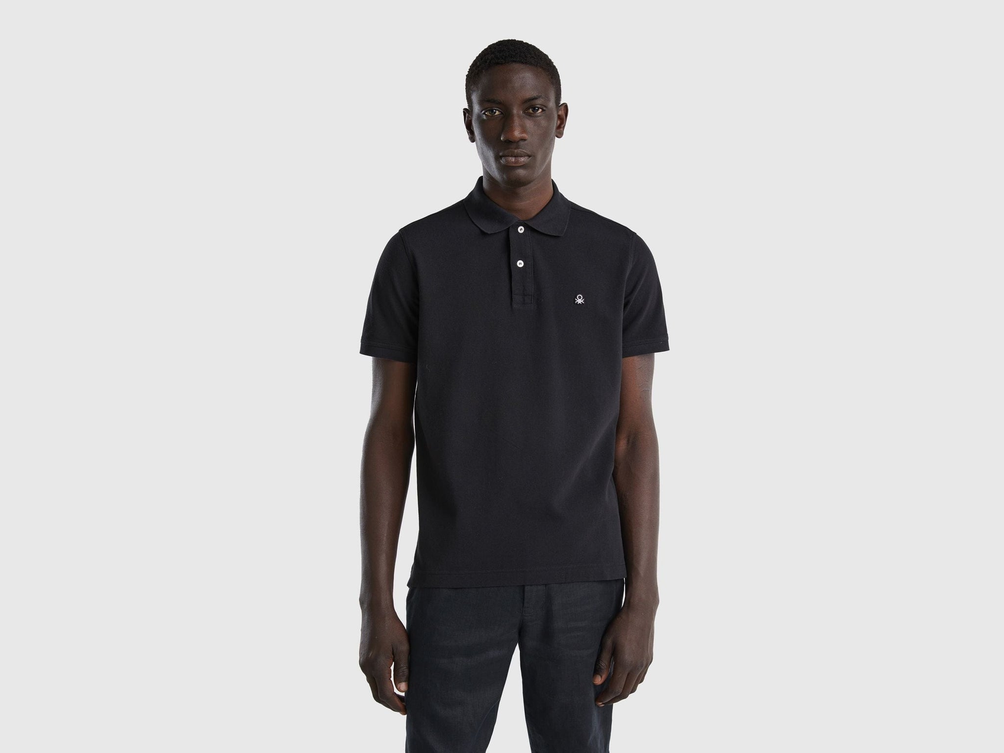 Short sleeve polo in 100% cotton