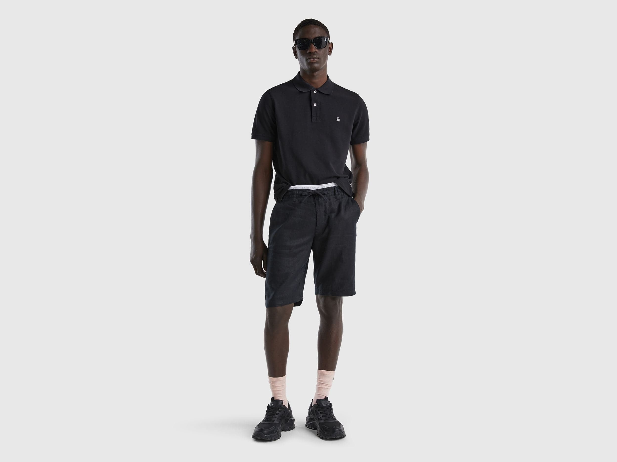 Short sleeve polo in 100% cotton