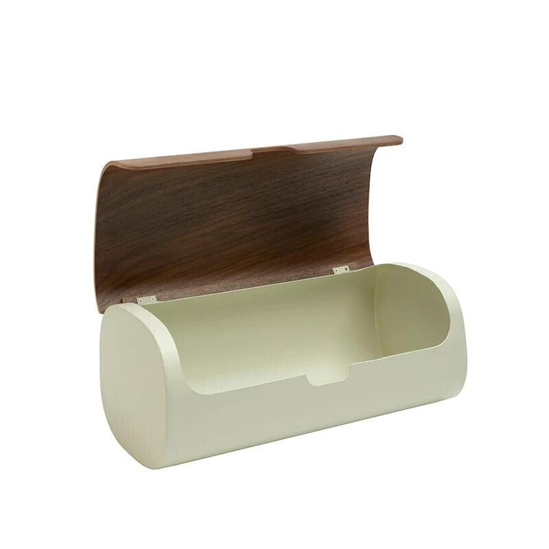 Legnoart Clibano Metal Bread Bin With Bented Walnut Lid Bb-90W