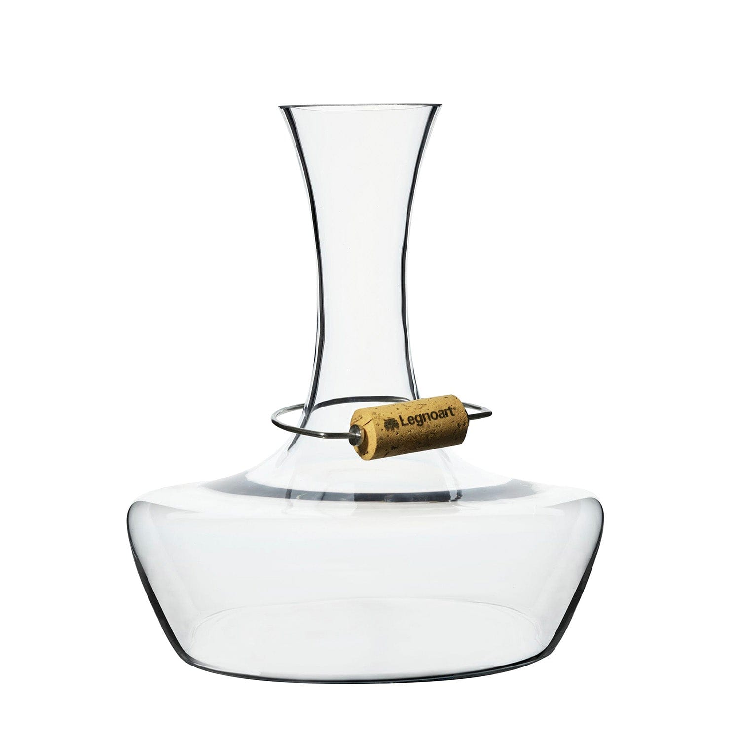 Legnoart Chateau Du Gout Decanter In Crystal And Cork Holder Dv-21