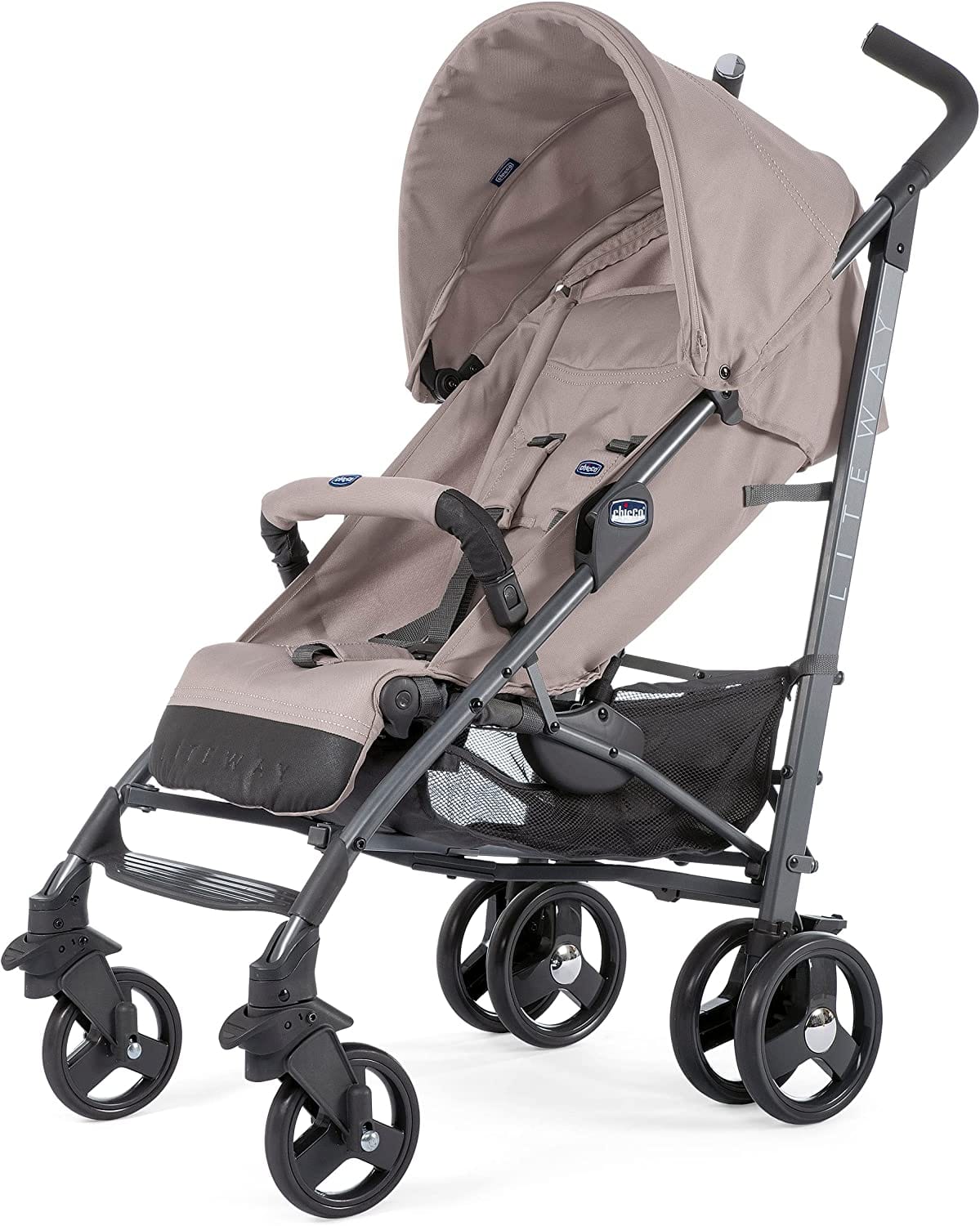 CHICCO LITEWAY 3 BASIC STROLLER WITH BUMPER BAR 0M-3Y DARK BEIGE