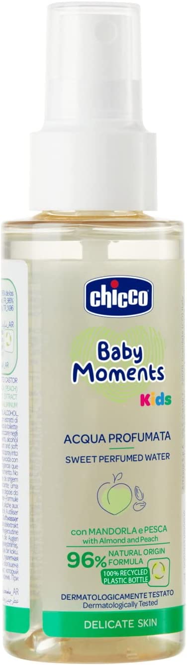 Chicco Baby Moments Sweet Perfumed Water For Kids Delicate Skin 0M- 100Ml