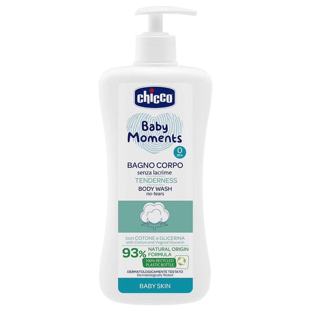 CHICCO BABY MOMENTS BODY WASH NO-TEARS TENDERNESS FOR BABY SKIN 0M+ 500ML