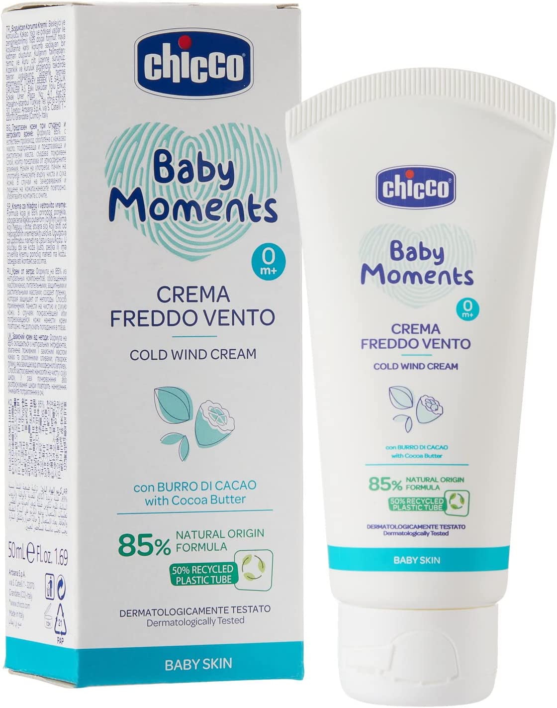 Chicco Baby Moments Cold Wind Cream For Baby Skin 0M+ 50ml