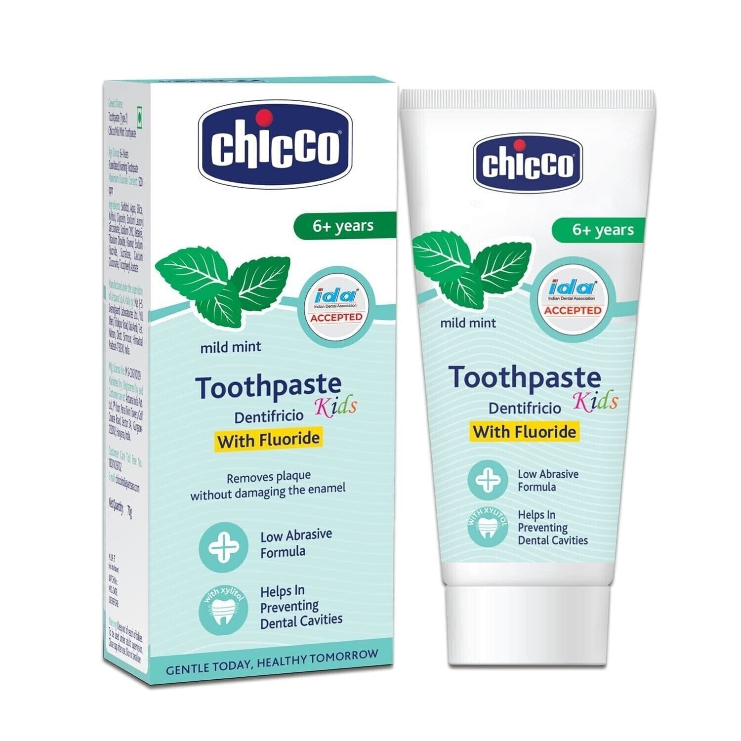 CHICCO MILD MINT TOOTHPASTE WITH FLUORIDE 6Y+