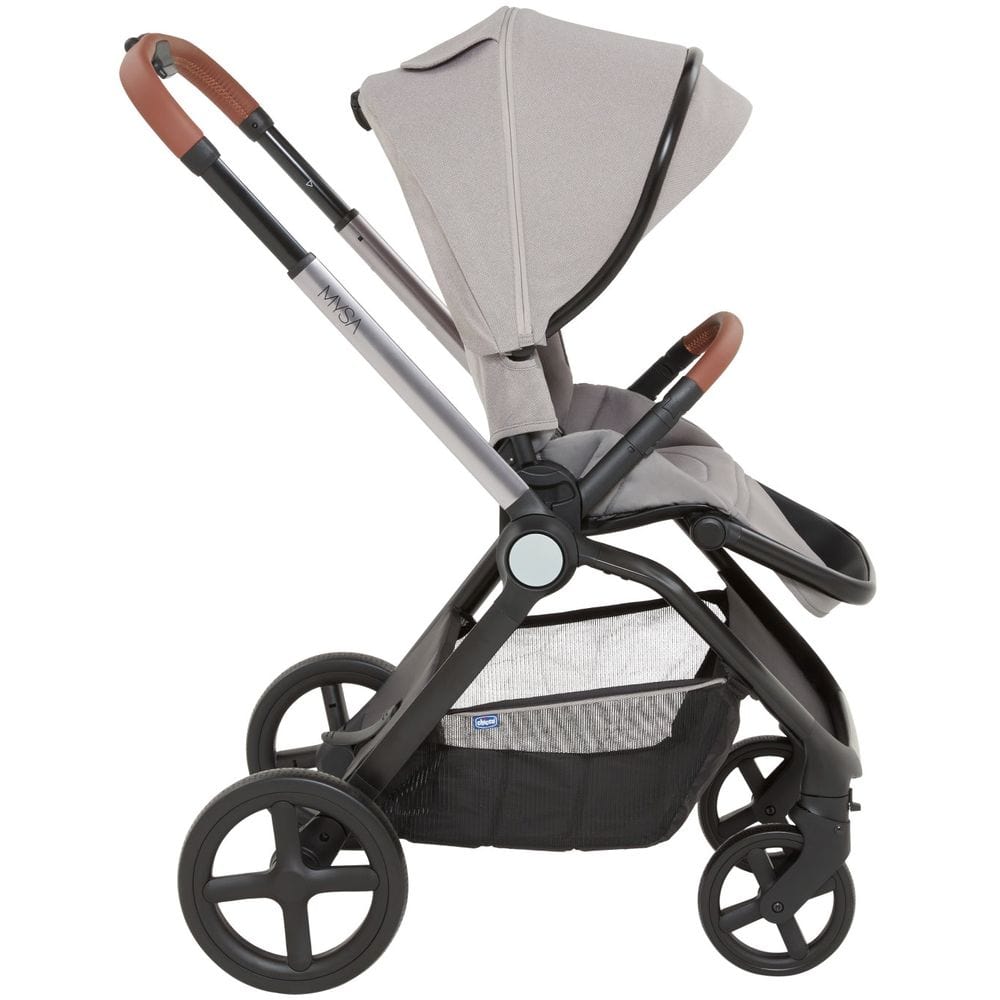 CHICCO MYSA STROLLER SILVER GREY