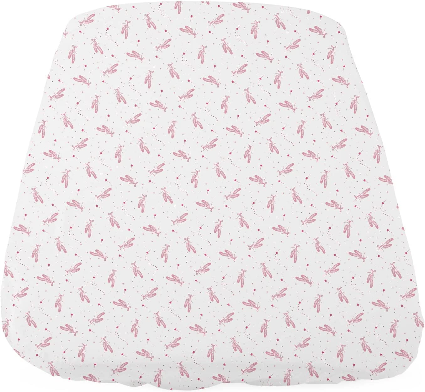 Chicco Fitted Sheets 2 Piece Set For Next2Me Forever, Pink Ballet