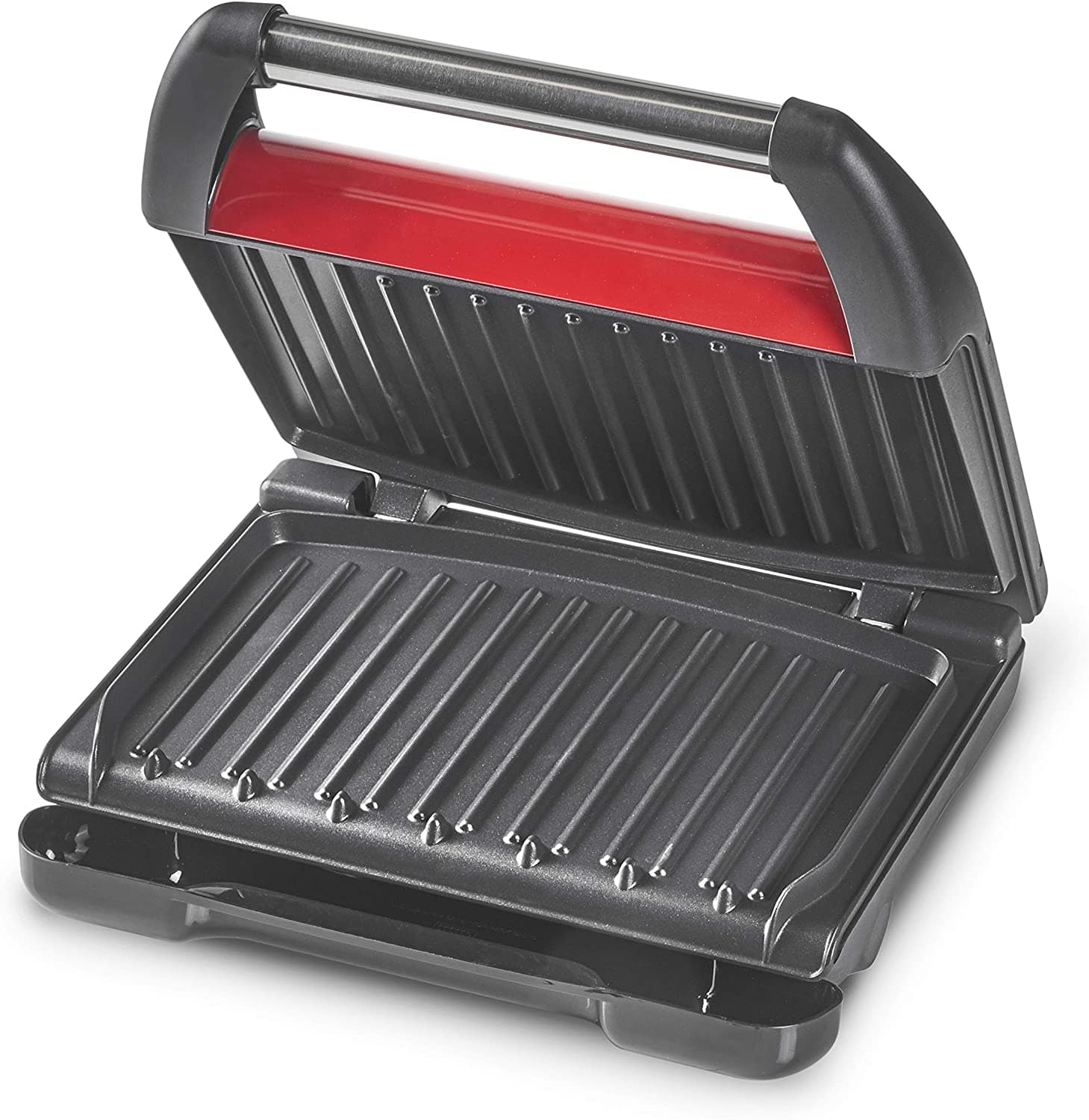 George Foreman Medium Steel Grill Family, Red 1650W - 25040