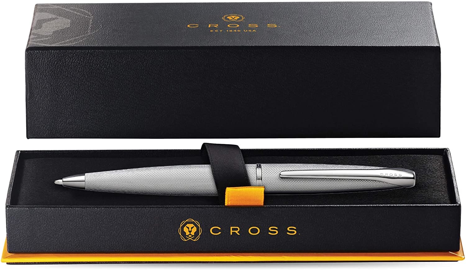 Cross ATX Titanium Grey Ballpoint Pen with Polished Titanium Grey PVD appointments - Jashanmal Home