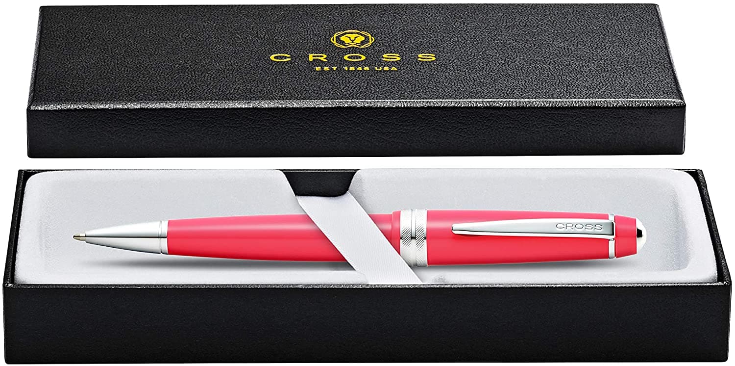 Cross Bailey Light Polished Coral Resin Rollerball Pen - Jashanmal Home