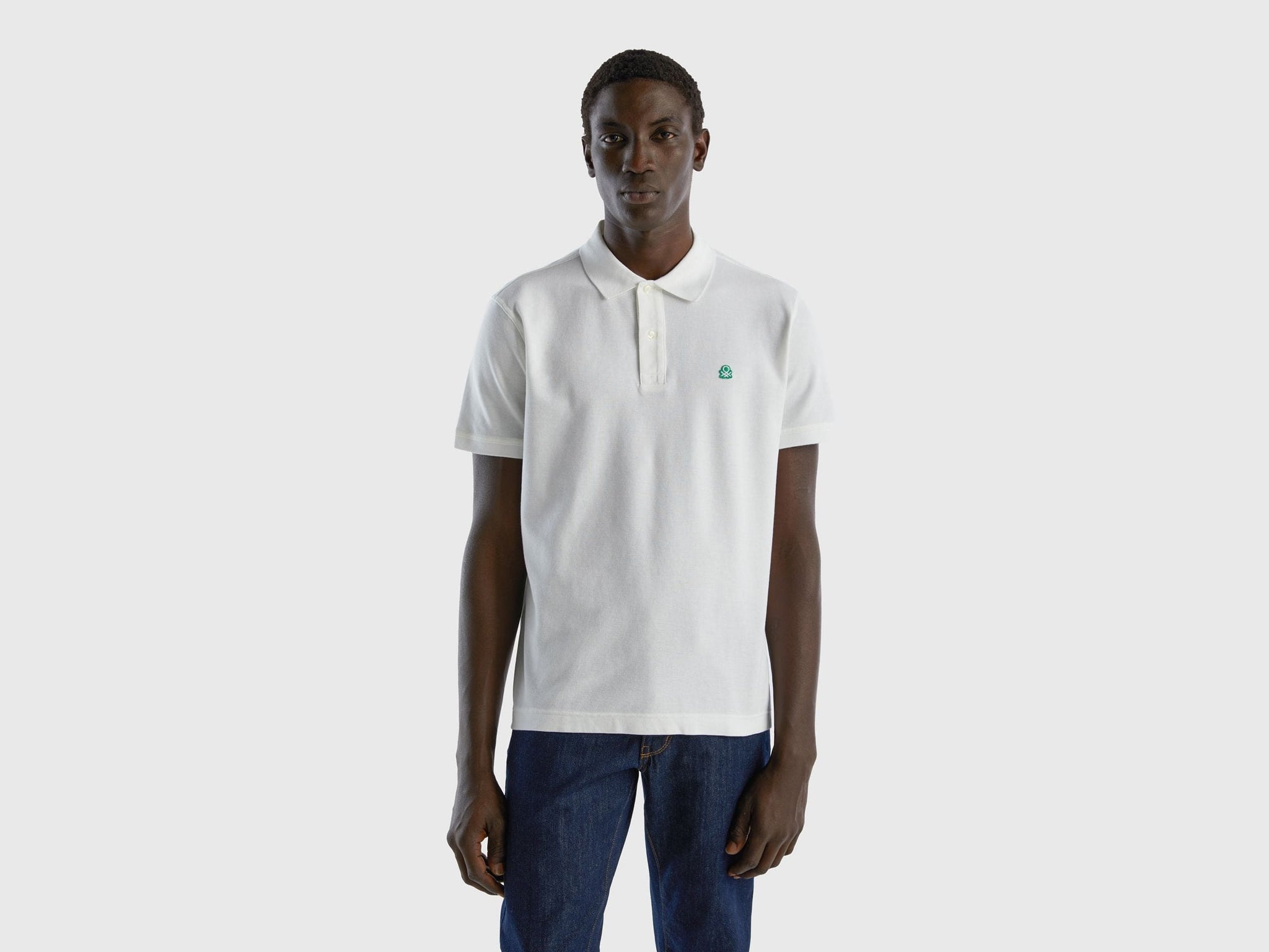Short sleeve polo in 100% cotton