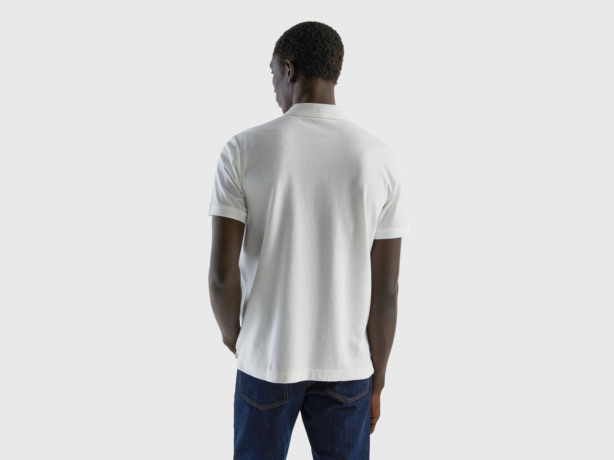Short sleeve polo in 100% cotton