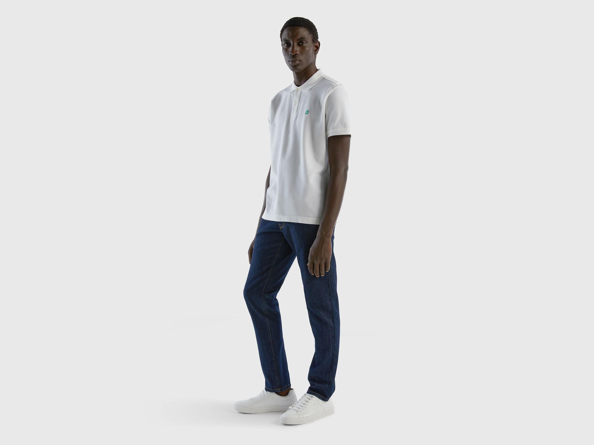 Short sleeve polo in 100% cotton
