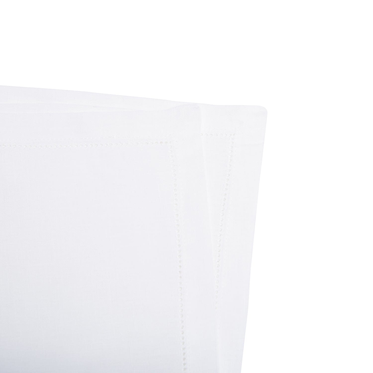 Paramount White 100% Linen Napkin With Hemstitch