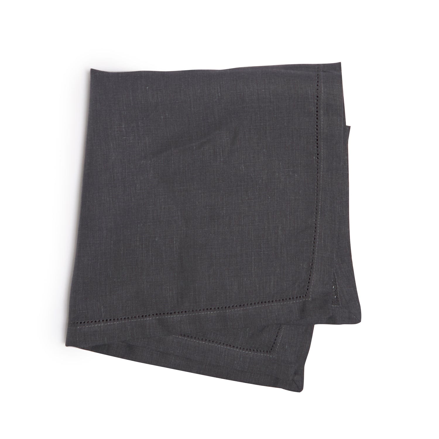 Paramount Grey 100% Linen Napkin With Hemstitch