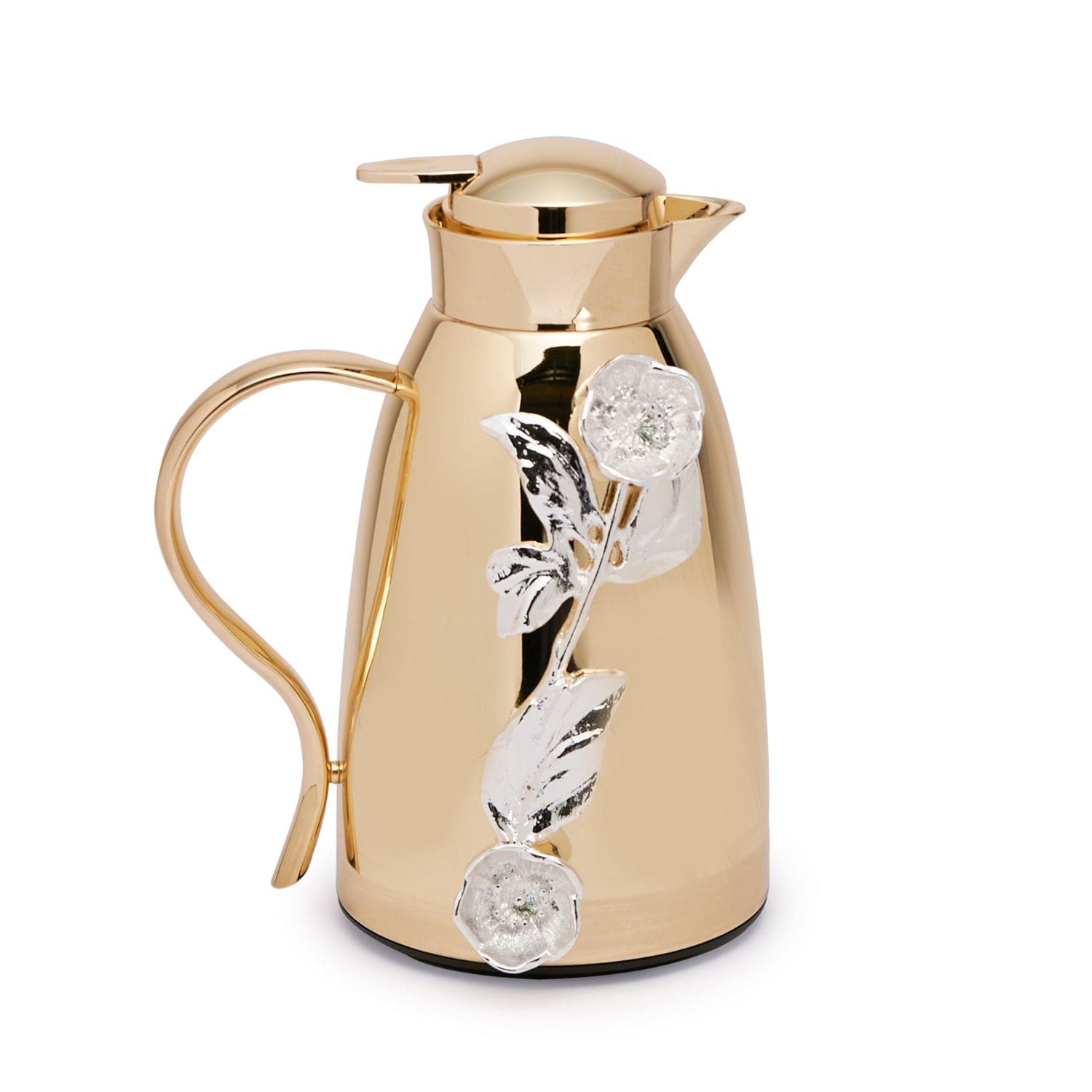 Pantazelos 4 Seasons Of Blossoms Goldplated and Silverplated Thermos - 1326-SINGLE/GPSP