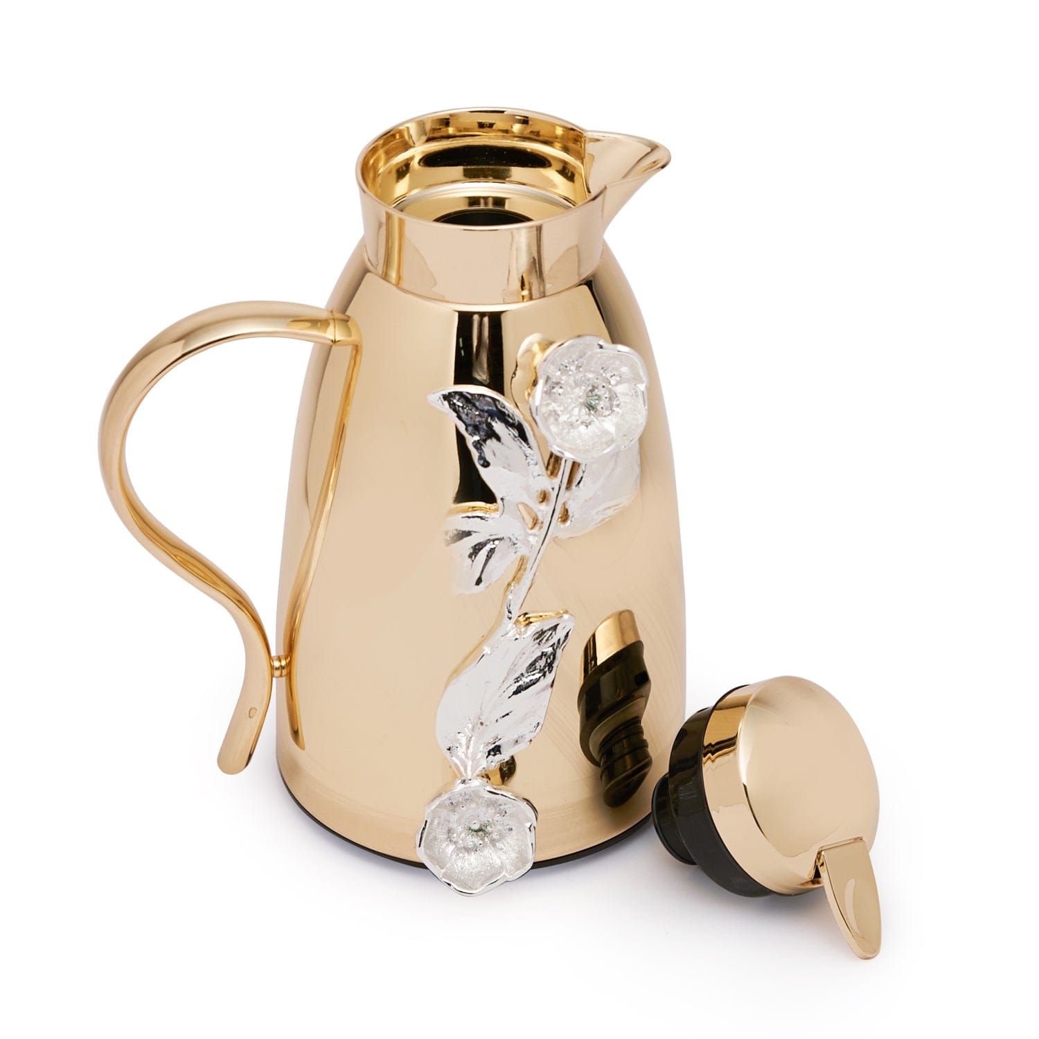 Pantazelos 4 Seasons Of Blossoms Goldplated and Silverplated Thermos - 1326-SINGLE/GPSP