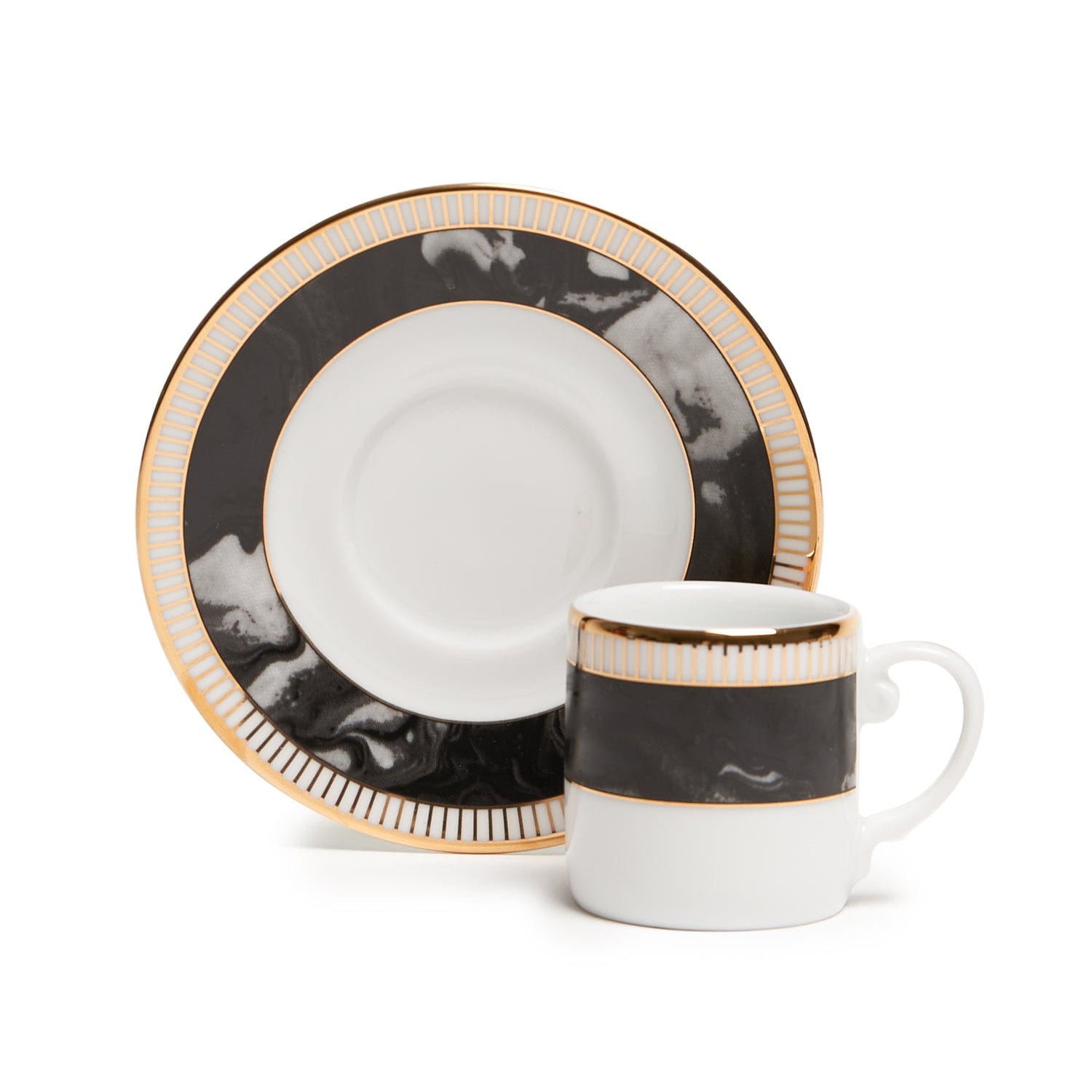 Dankotuwa Tama 6+6 Espresso Cups & Saucers