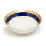 Dankotuwa Salad Bowl Large Victorian Gold Cobalt