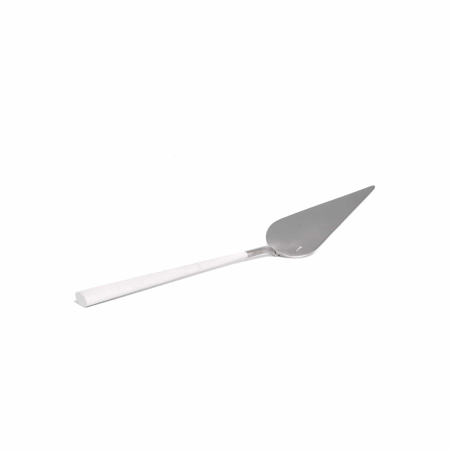 Belo Inox Neo White With Brushed Silver - Cake Server - Gift Box