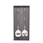 Belo Inox Neo Black With Brushed Silver - Salad Serving 2P - Gift Box