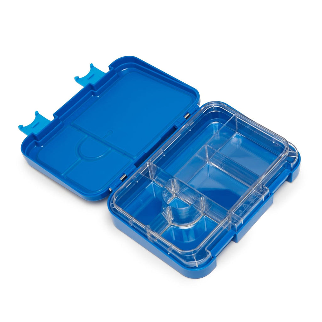 BONJOUR RECTANGULAR MINI LUNCH BOX 6/4 COMPARTMENT BLUE MONSTER TRUCK
