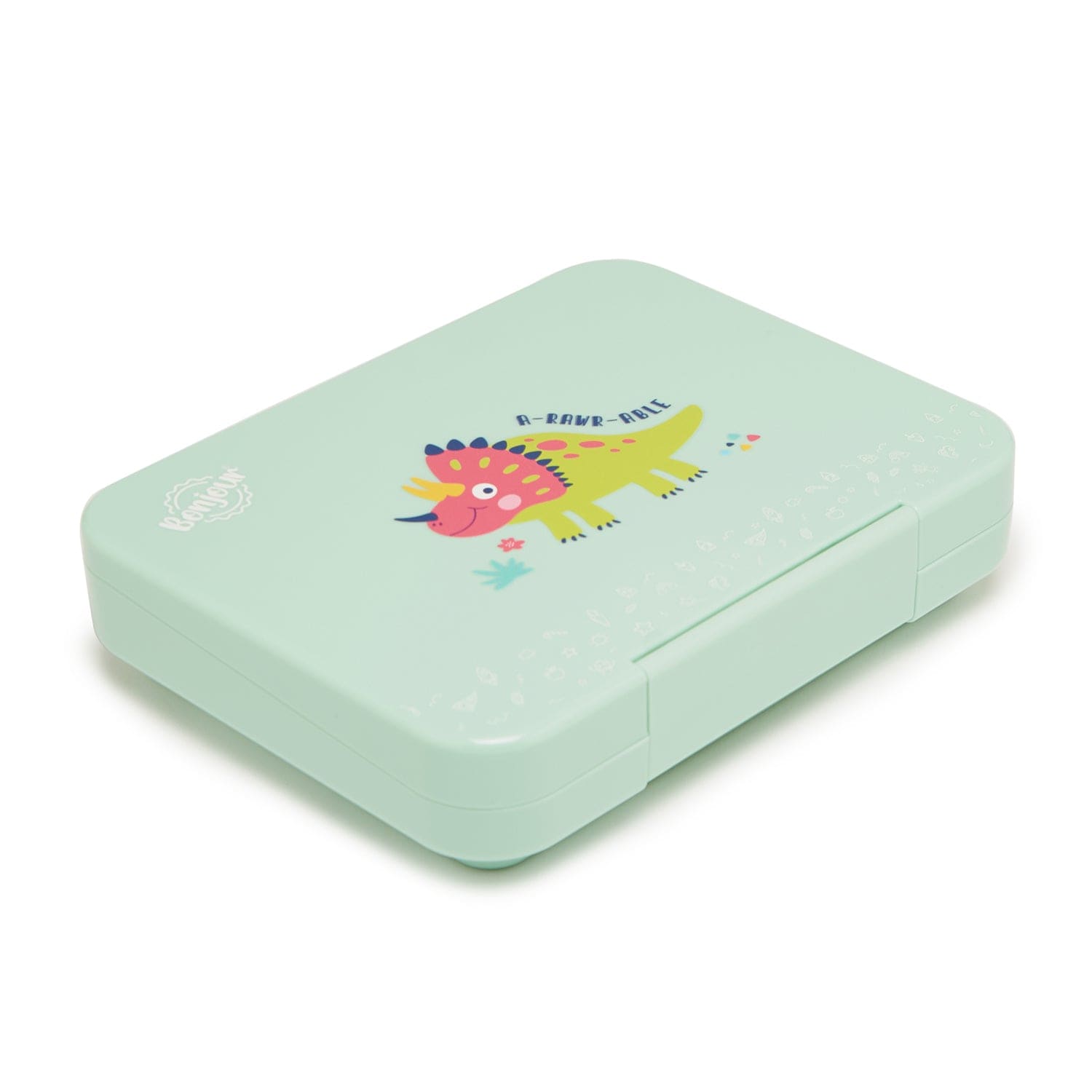 BONJOUR TIFFIN BOX GREEN DINOSAUR 2022