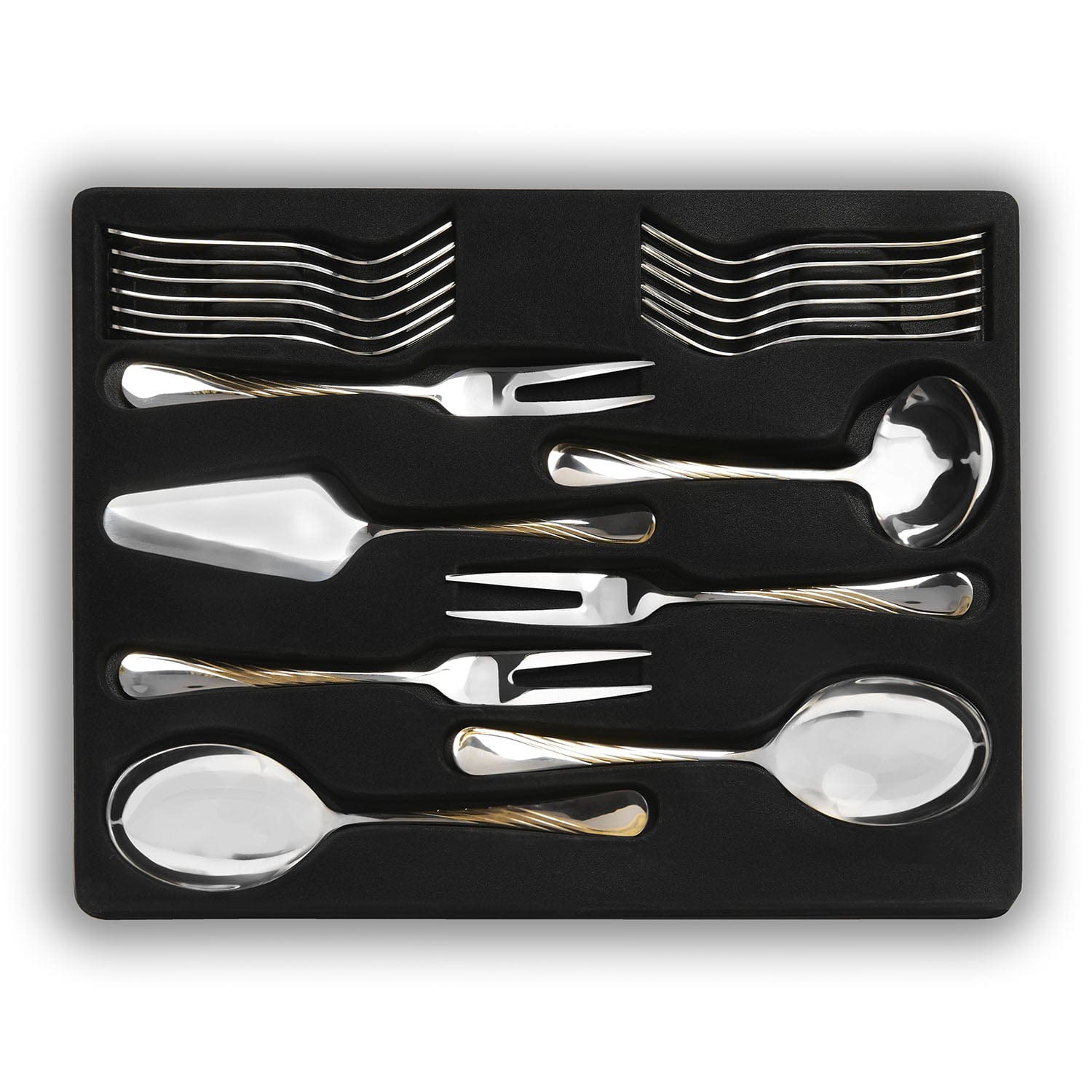 Clooney 68Pc Cutlery Set Gold Plated