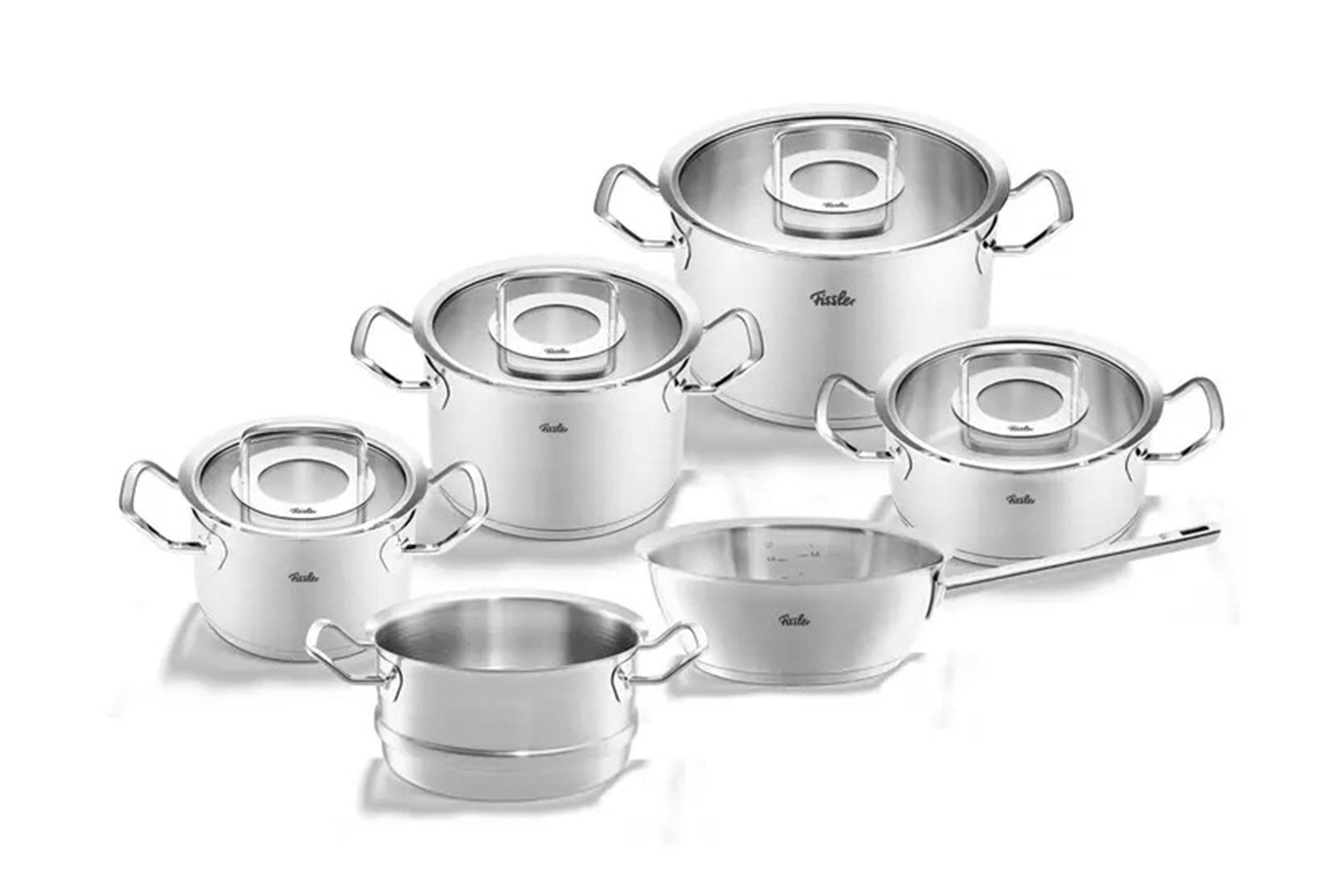 Fissler Original-Profi Col 6 Pcs Set Cookware W-Glass Lid-084-779-06-0000