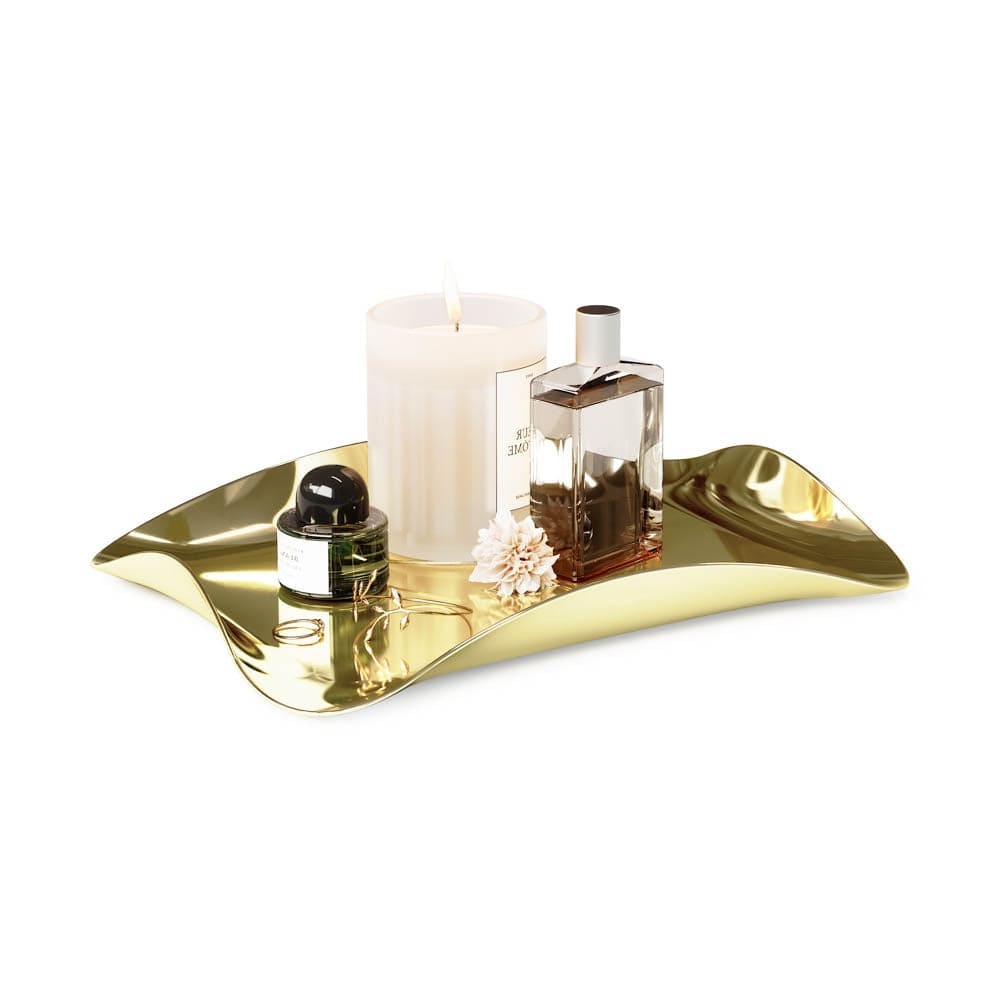 Umbra Wave Tray Brass