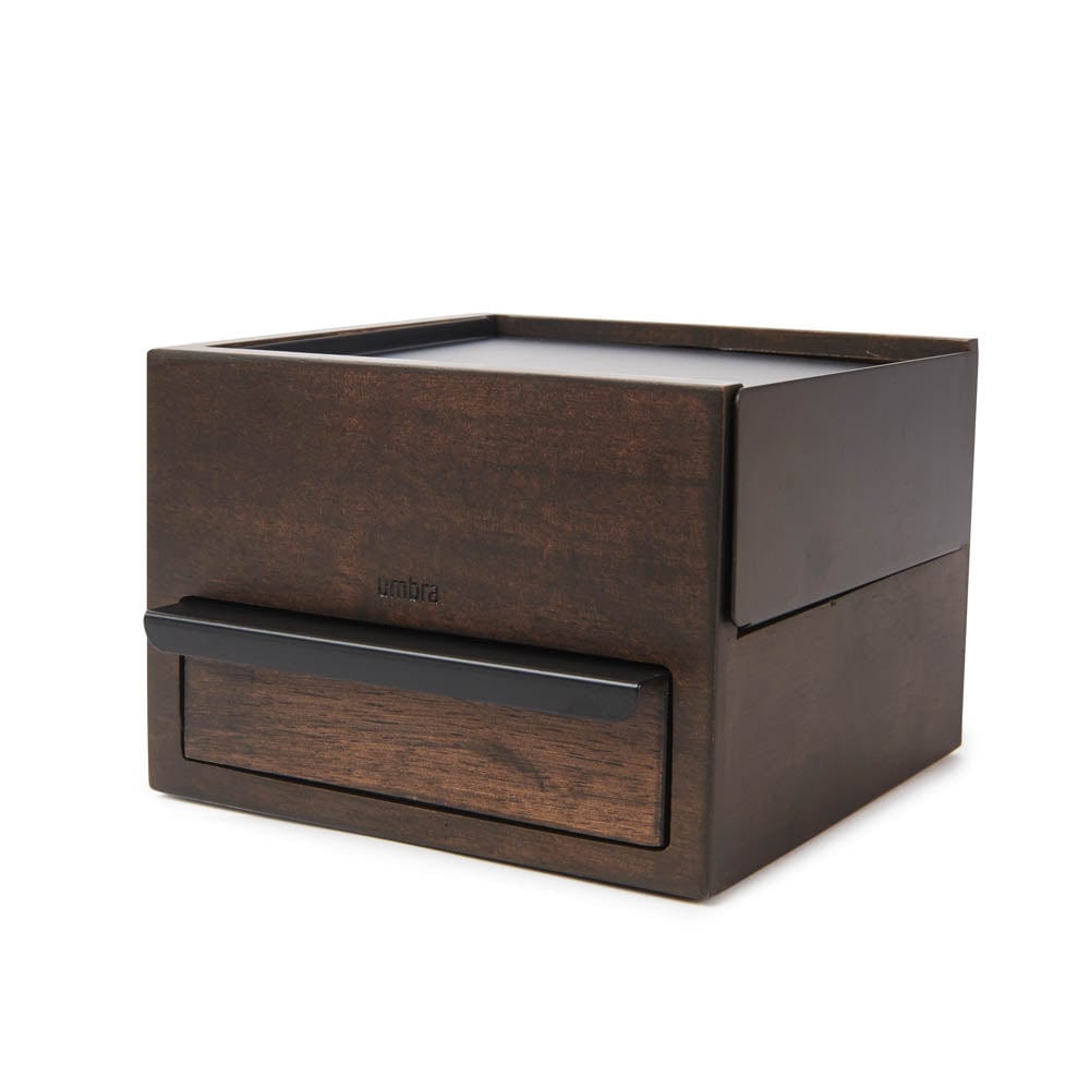 Umbra Mini Stowit Jewelry Box Black/Walnut