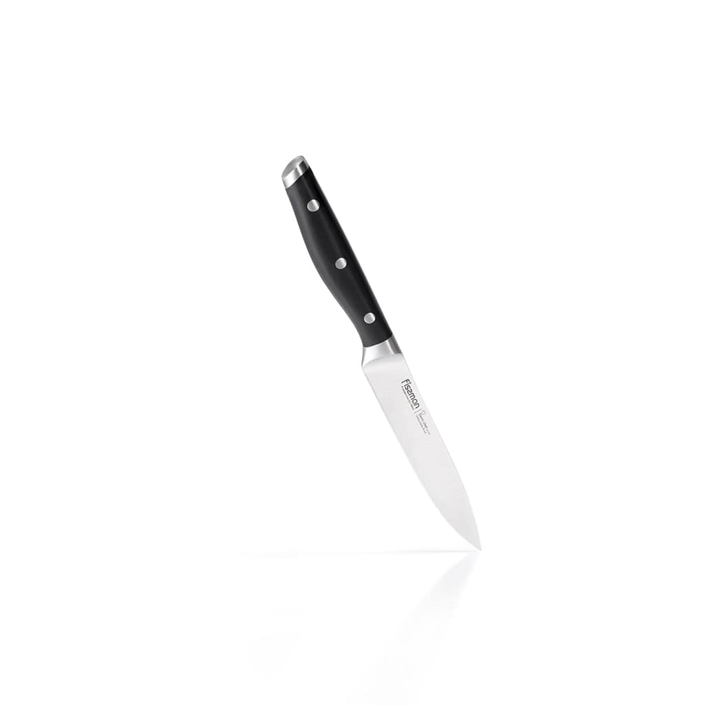 Fissman Demi Chef Non Stick Stainless Steel Utility Knife Black/Silver 4.5inch