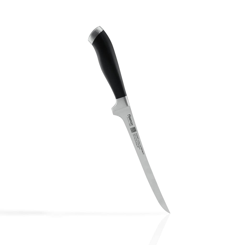 Fissman Stiff Fillet Knife Black/Silver 8inch