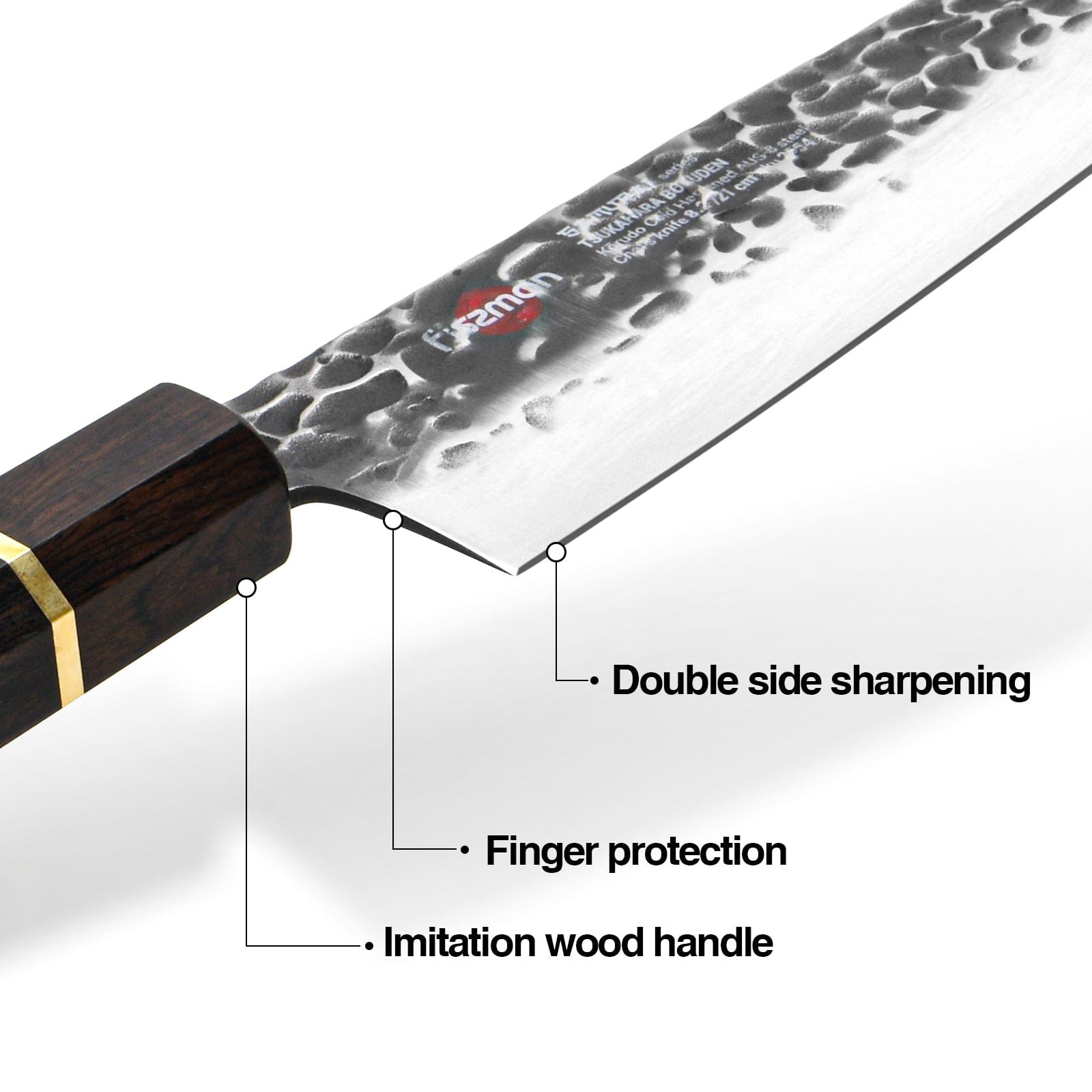 Fissman Chefs Knife Samurai Bokuden 8.2Inch